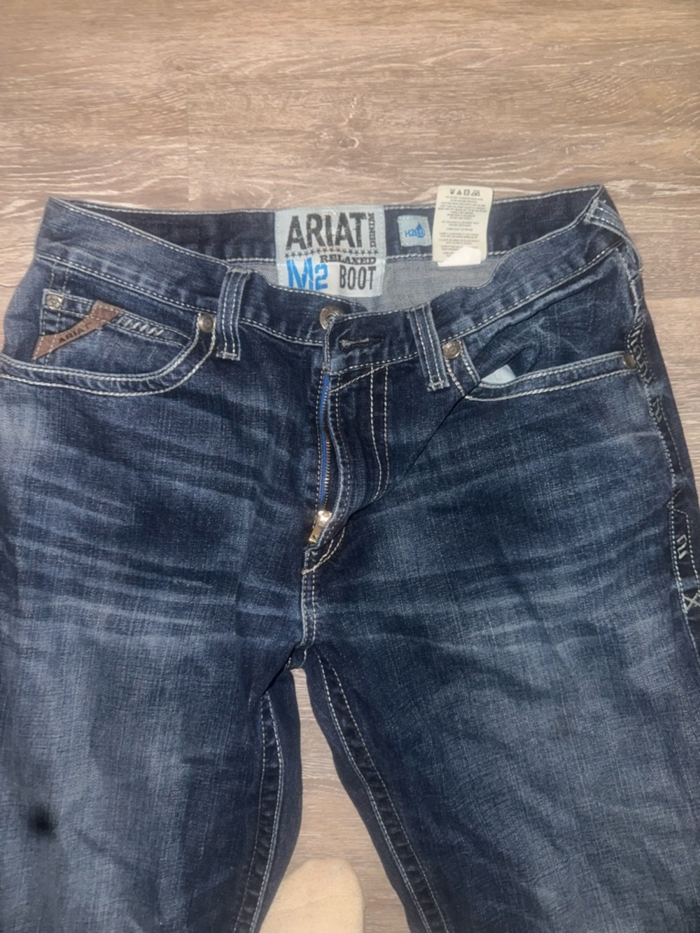 Ariat Men's Bootcut Jeans in Dark Indigo Wash